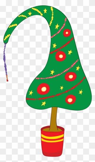 Funny Christmas Tree Clipart - Png Download