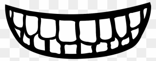 Mouth With Teeth Vector Image - Smiling Mouth Png Clipart