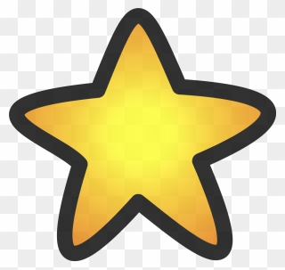 Star, Yellow, Symbol, Sheriff, Badge - Clip Art Gold Star - Png Download