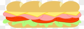 Sandwich Clipart Subway Restaurant - Transparent Background Sub Sandwich Clipart - Png Download