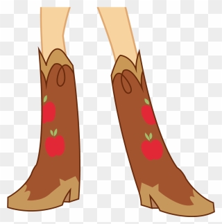 Image Applejack S Boots - Cartoon Girl With Boots Clipart