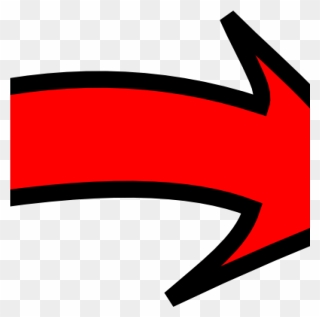 Transparent Arrow Curved Png - Red Arrow Clipart