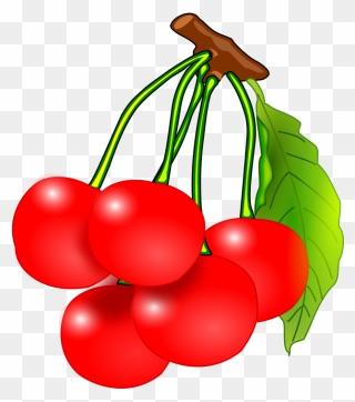 Fruit Clip Art - Cherry Clipart - Png Download