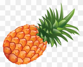 Pineapple Clipart Orange Fruit - Transparent Pineapple Clip Art - Png Download