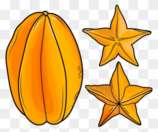 Star Fruit Clipart - Png Download