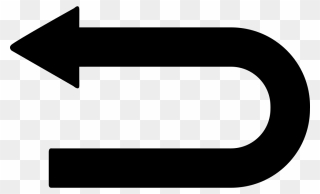 Curved Arrow Pointing Left Clipart