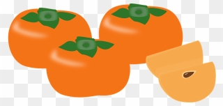 Food Fruit Persimmon Clipart - Tomato - Png Download