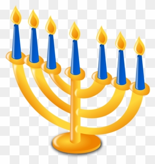 Menorah,hanukkah,candle Holder - Hanukkah Clip Art - Png Download