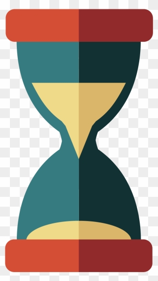 Hourglass Clipart Flat - Hour Glass Png Vector Transparent Png