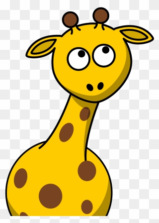 Giraffe Cartoon Clipart - Png Download