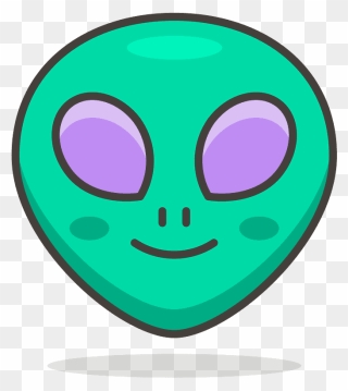 Alien Emoji Clipart - Alien Icon - Png Download