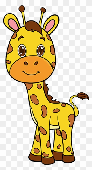 How To Draw Baby Giraffe Baby Giraffe Drawing Easy Clipart Pinclipart