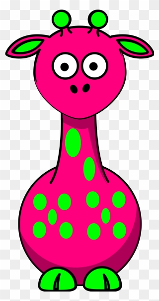 Hot Pink Giraffe Clipart