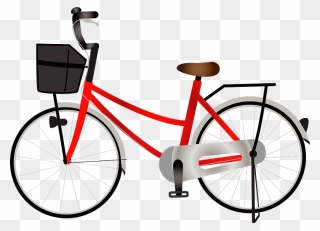 City Cycle Bicycle Clipart - ママチャリ イラスト - Png Download