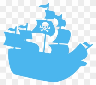 Captain Hook Ship Silhouette Clipart