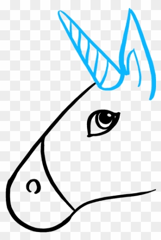 How To Draw Unicorn Emoji - Easy How To Draw A Unicorn Emoji Clipart