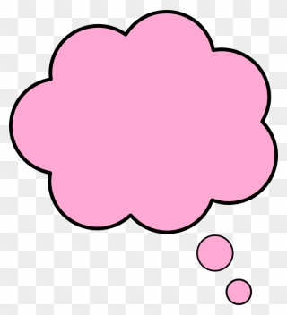 Pink Thought Bubble Png Clipart