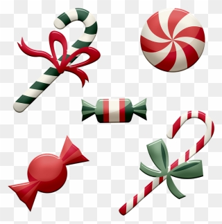 Christmas Peppermint Candy Clipart - Png Download