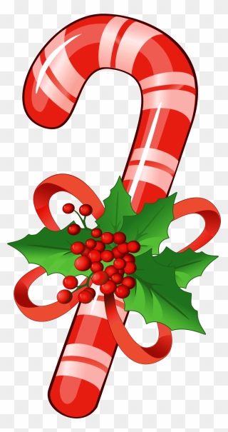 Candy Cane Clipart - Christmas Candy Cane Cartoon - Png Download
