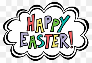 Transparent Background Happy Easter Clipart - Png Download