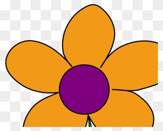Flower With 5 Petals Clipart - Png Download