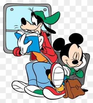 Dibujos De Mickey Mouse Yendo Al Colegio Clipart