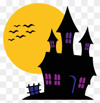 Haunted House Png For Computer - Clipart Haunted House Png Transparent Png