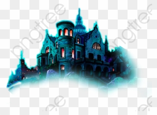 Halloween Horror Haunted House, Halloween Clipart, - Scary Haunted House Png Transparent Png