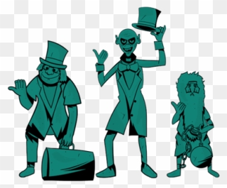 The Haunted Mansion Walt Disney World Ghost Haunted - Haunted Mansion Cartoon Characters Clipart