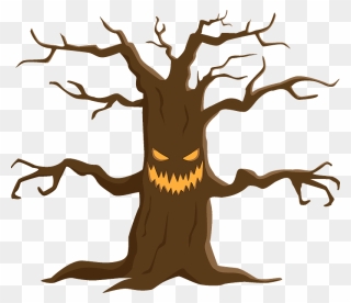 Haunted Tree Clipart - Illustration - Png Download