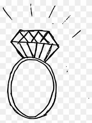 Diamond Bling Clipart Icon Png - Ring Drawing Png Transparent Png