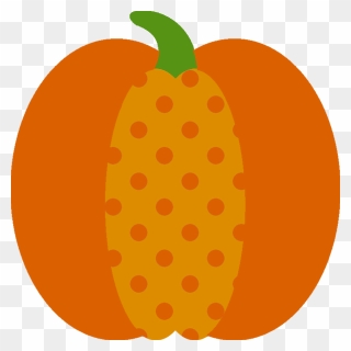 20 Awesome Polka Dot Pumpkin Clip Art 1st Birthday - Pumpkin Clipart Polka Dot - Png Download