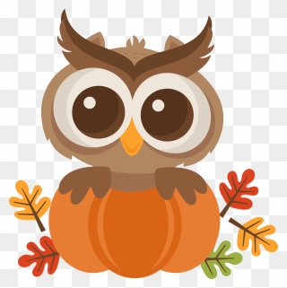 Owl Autumn Clipart - Png Download