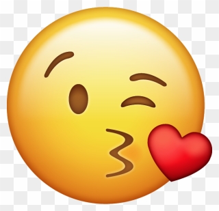 Emoji Clipart Student - Kissing Emoji Transparent - Png Download