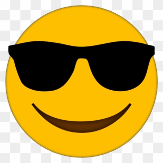 Emoji Clipart Sunglasses - Emoji With Sunglasses Png Transparent Png