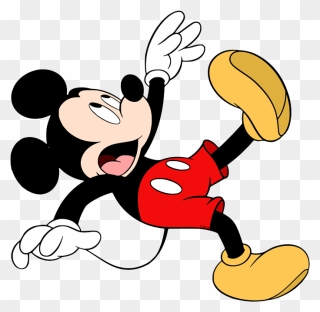 Mickey Mouse Falling Down Clipart