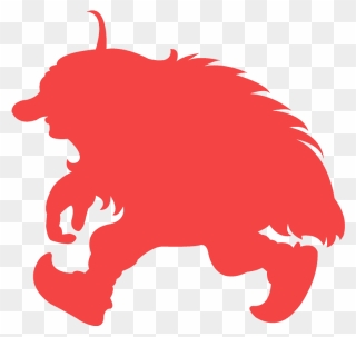Silhouette Of A Troll Clipart