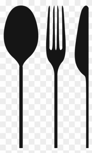 Knife Fork Cutlery Spoon - Fork And Knife Png Clipart