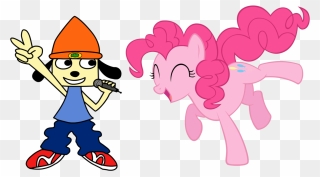 Egstudios93, Crossover, Parappa, Parappa The Rapper, - Mlp Pinkie Pie Happy Clipart