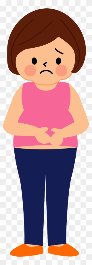 太った 女性 イラスト Clipart