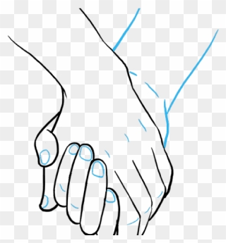 Couple Holding Hands Drawing Clipart