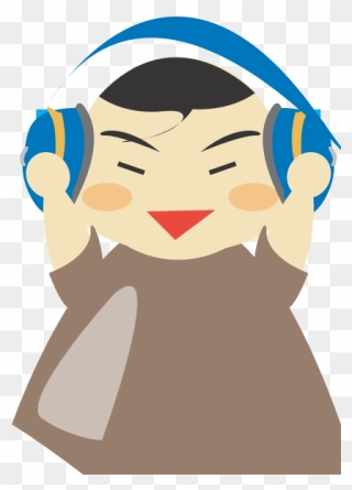 Boy With Headphone3 Clip Art - Clip Art - Png Download