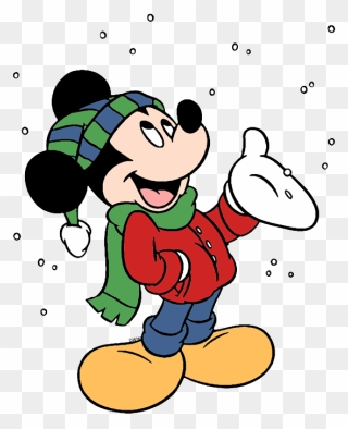 Mickey Mouse Clip Art - Mickey Mouse Snow Coloring Pages - Png Download