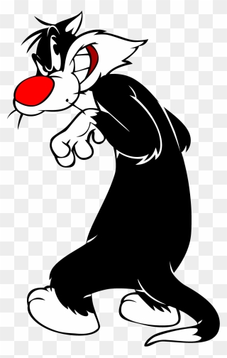 Skunk Vector Cartoon Network - Sylvester The Cat Face Clipart