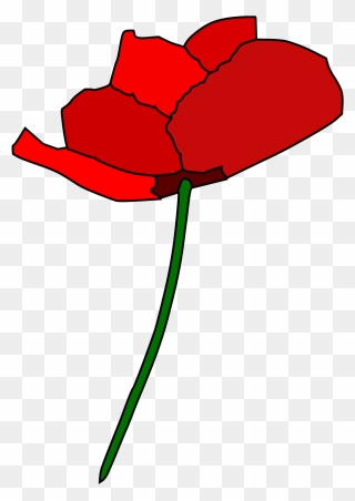 Remembrance Day Cartoon Poppy Clipart