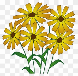 Simple Flower Cartoon Drawing Clipart