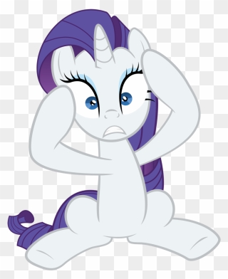Saddle Clipart Transparent - My Little Pony Rarity Sitting - Png Download