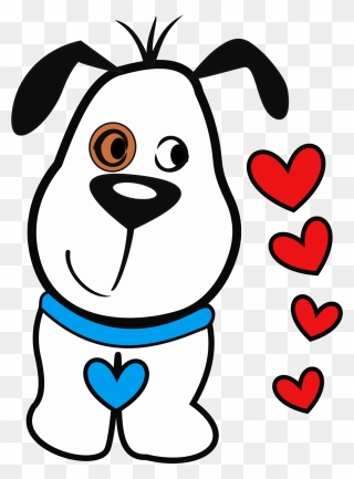 Pitbull Clipart Spotty Dog - Easy Valentines Day Drawing - Png Download
