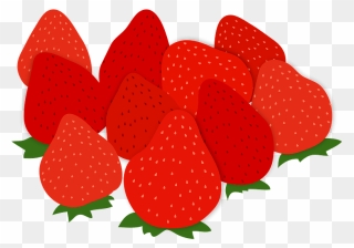 Strawberries Fruit Food Clipart - Strawberry - Png Download
