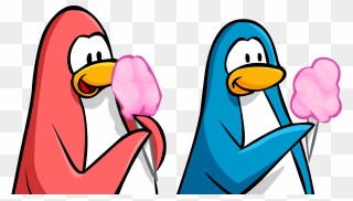 Cotton Clipart Cotton Logo - Club Penguin Penguin Eating - Png Download